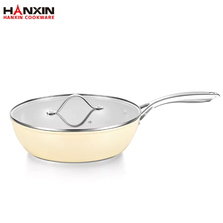 ¿Cómo mejora una sartén wok con fondo de CD antiadherente de aluminio el rendimiento de la fritura?