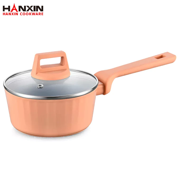 Cacerola para salsa con fondo de inducción de cerámica de aluminio Cacerola para salsa con fondo de inducción de cerámica de aluminio