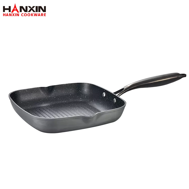 Sartén para parrilla con revestimiento de mármol y cerámica de aluminio