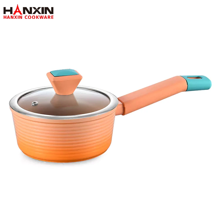 Cacerola para salsa con revestimiento de mármol y cerámica de aluminio Cacerola para salsa con revestimiento de mármol y cerámica de aluminio