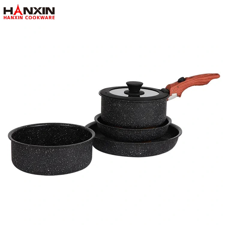 Juego de utensilios de cocina con fondo de CD antiadherente de aluminio