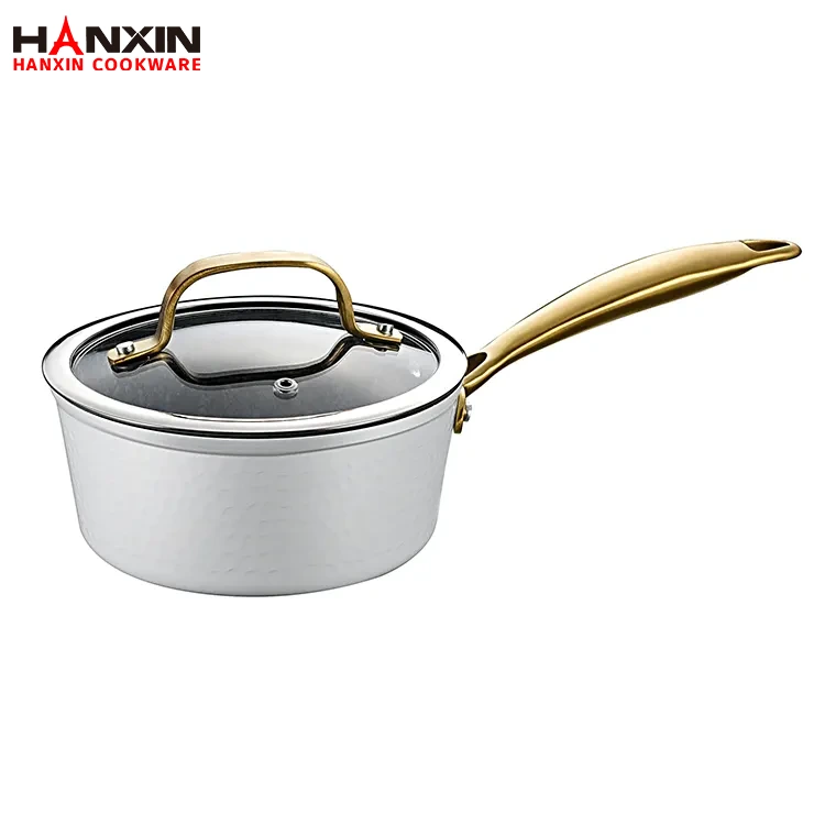 Cacerola para salsa con revestimiento de granito antiadherente de aluminio
