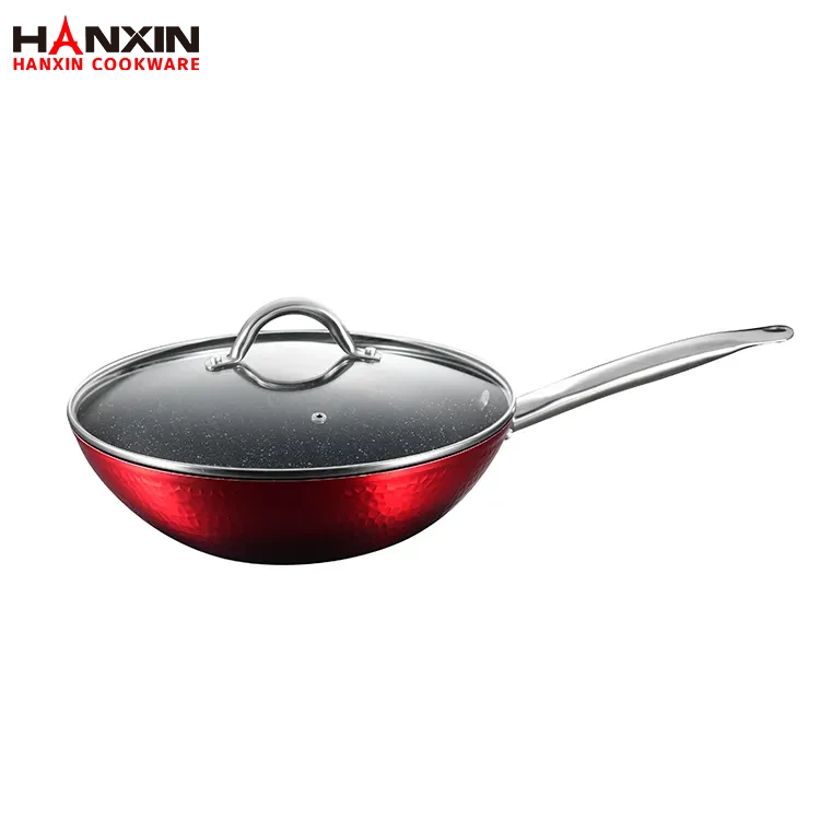 Sartén profunda con fondo de inducción antiadherente de aluminio