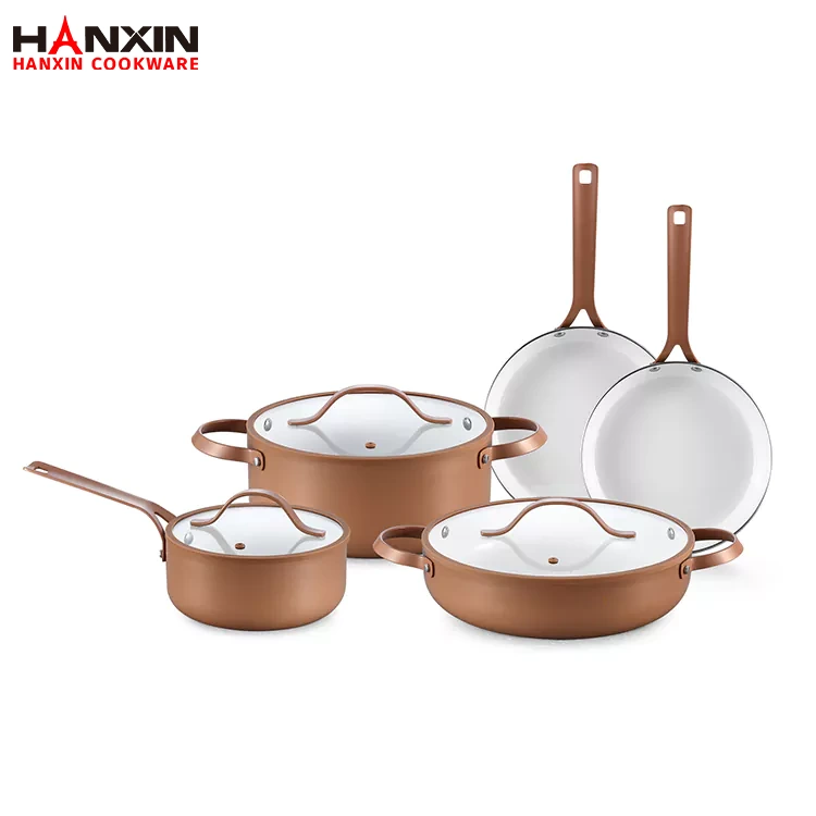 Juego de utensilios de cocina de cerámica prensada de aluminio